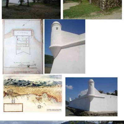 Imagens de referencia do forte de Bertioga